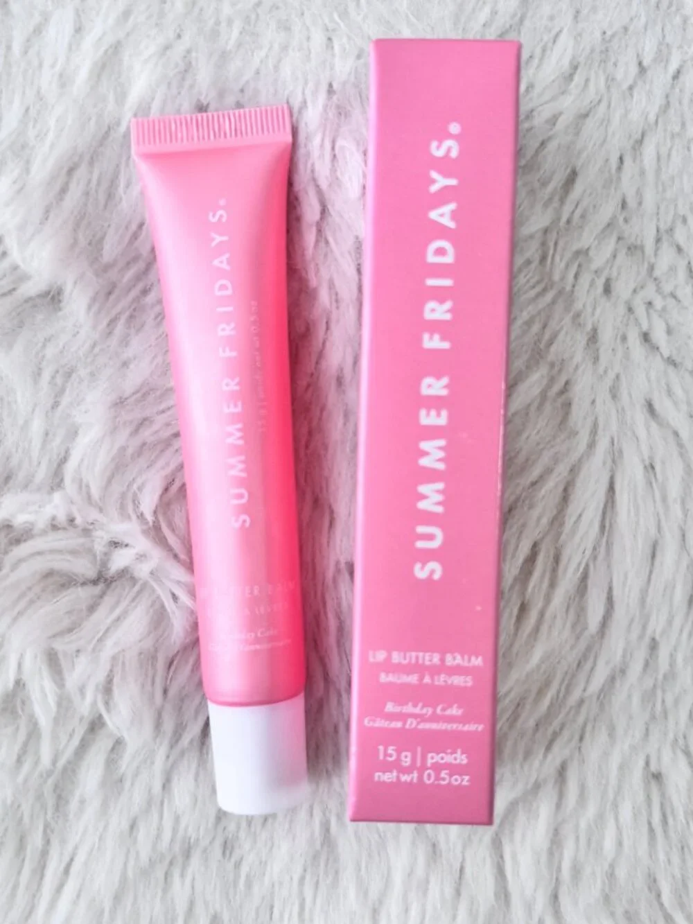 2pcs/Birthday Cake+Vanilla/Summer Fridays Lip Butter Balm Conditioning Lip Mask
